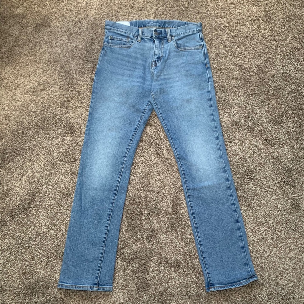 Gap Slim Fit Jeans Mens 28x30 Medium Wash Blue Cotton Blend Denim Pants